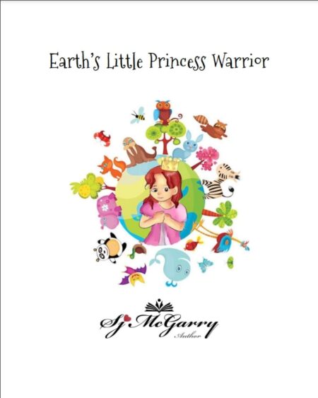 Book cover with princess and animals illustration.